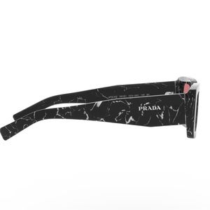 Authentic Prada PR 06YS 05W06O Black Plastic Phantos Sunglasses Red lens